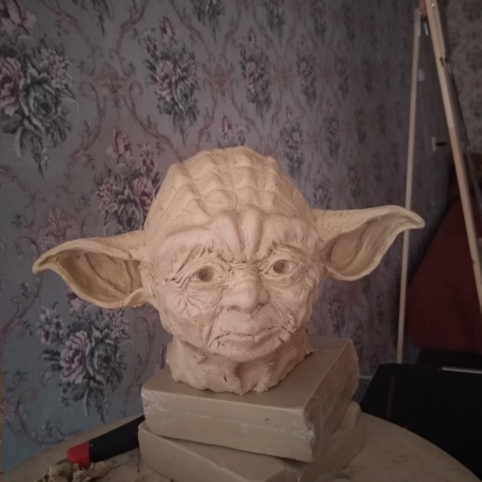 Sculptural beginning - My, Venom, Sculpture, Yoda, Predator, With your own hands, Hobby, Лепка, Creation, Longpost, Predator (film)