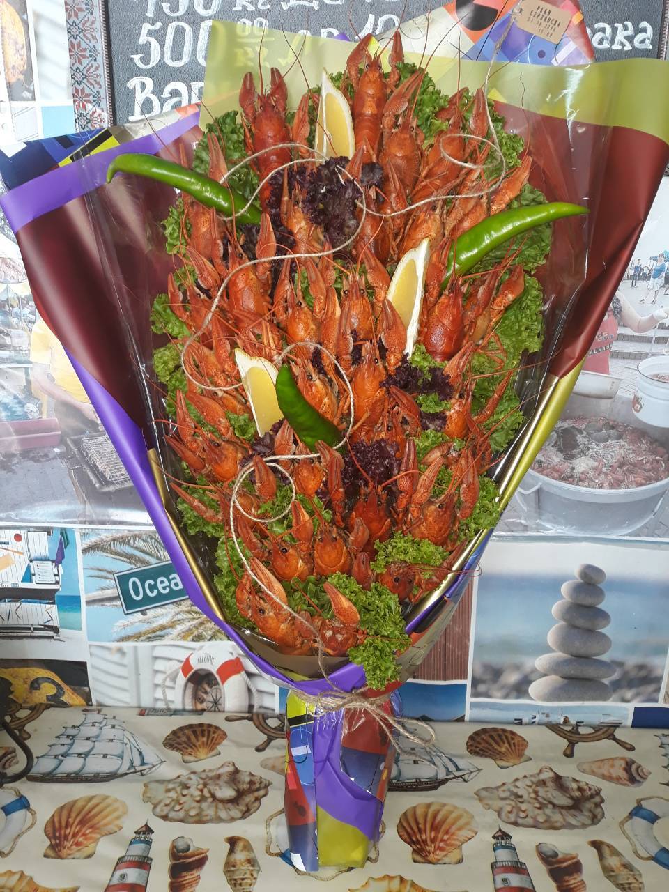 Bouquet - Crayfish, Beer, Bouquet, Presents, Longpost, Berdyansk