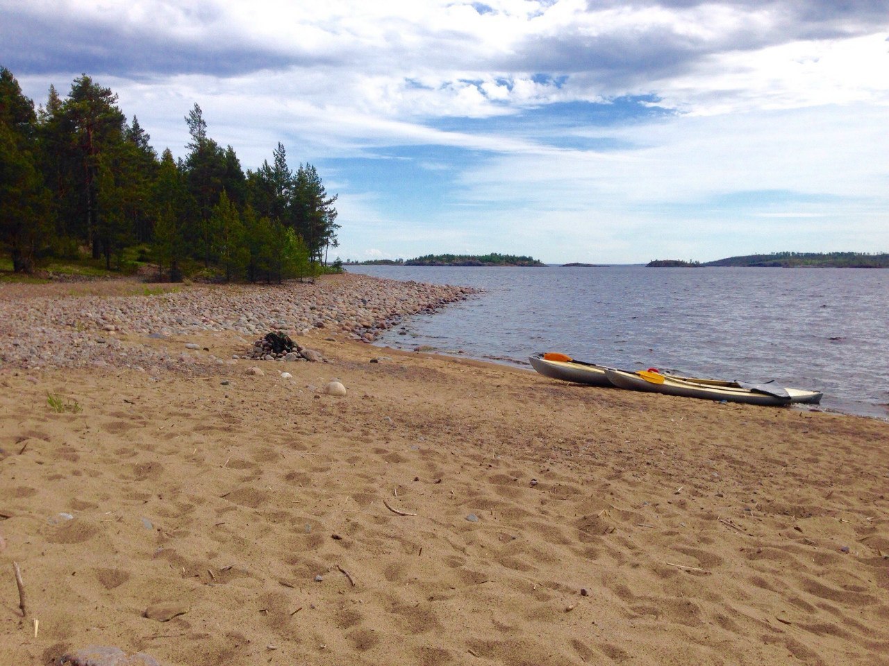 Canoe trip - My, Hike, Kayak, Ladoga, friendship, Storm, Longpost, Mat, Real life story