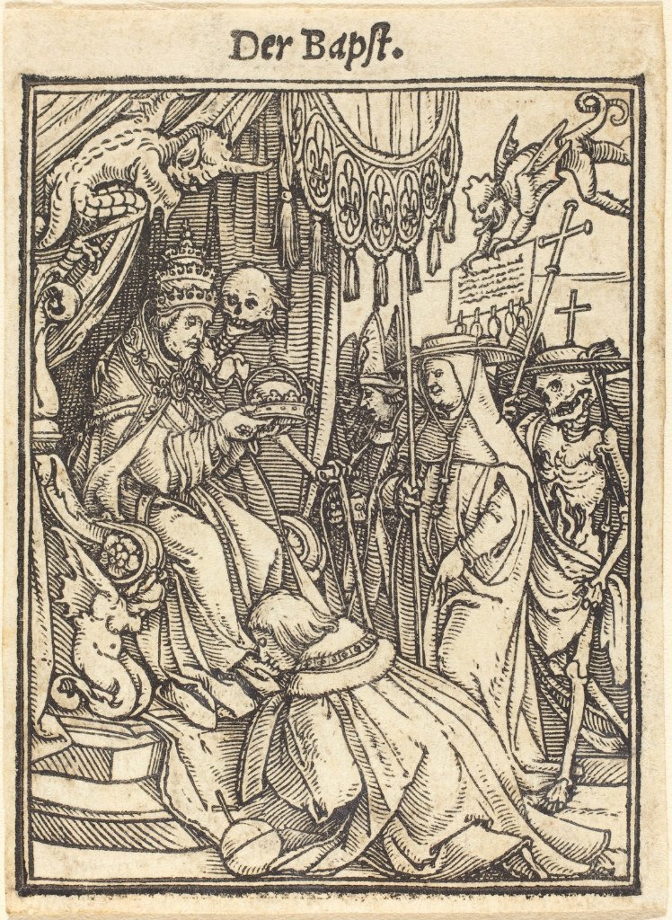 Dance of Death, part 1 - My, Hans Holbein the Younger, Dance of Death, Engraving, Middle Ages, Longpost