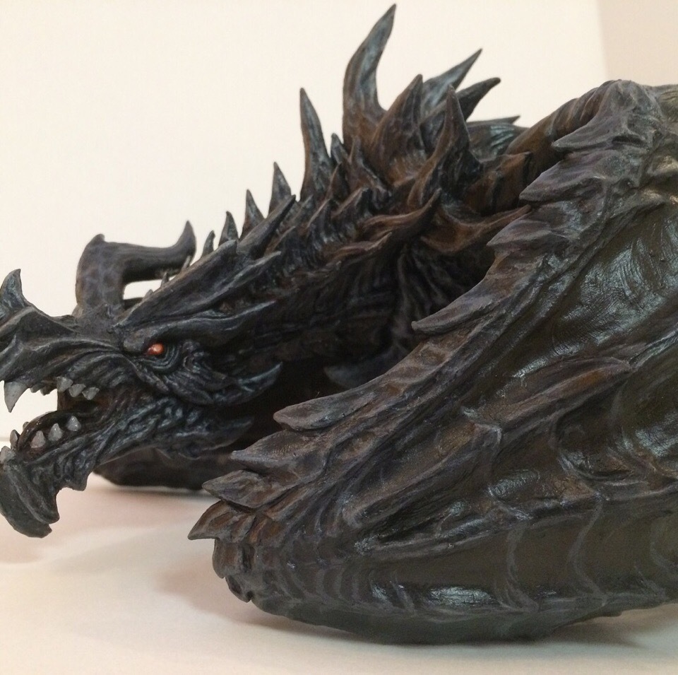 Alduin. - My, Alduin, Alduin, The Elder Scrolls V: Skyrim, The Dragon, , Skyrim, Polymer clay, Longpost