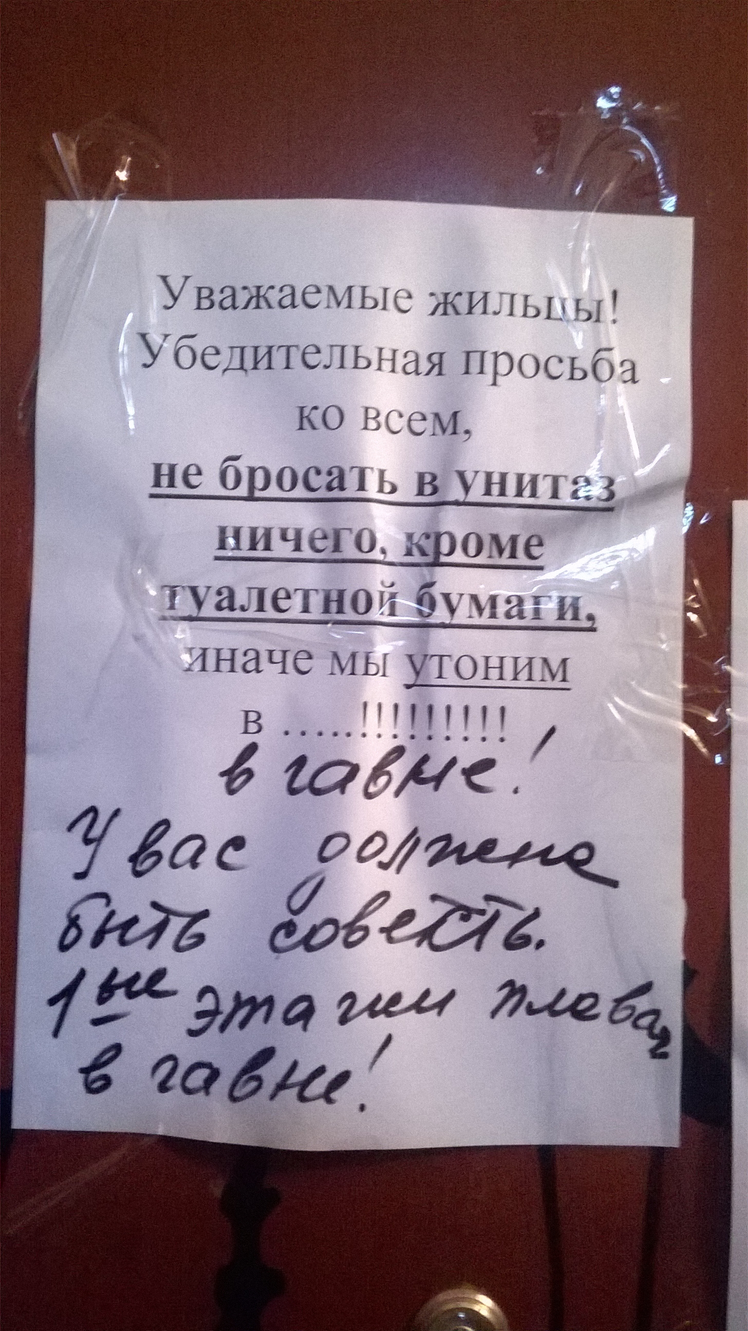 Говёный потоп первого этажа. - Объявление, Созасиратели, Канализация, Потоп, Длиннопост