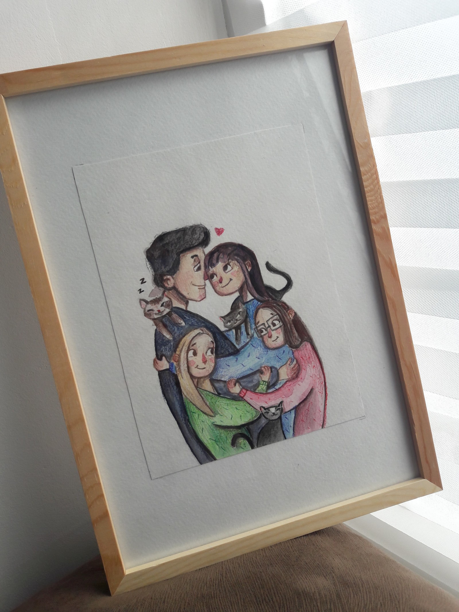 ILLUSTRATION FAMILY - My, Illustrations, Love, Family, Watercolor, Art, Inspiration, Longpost, Portrait, Drawing