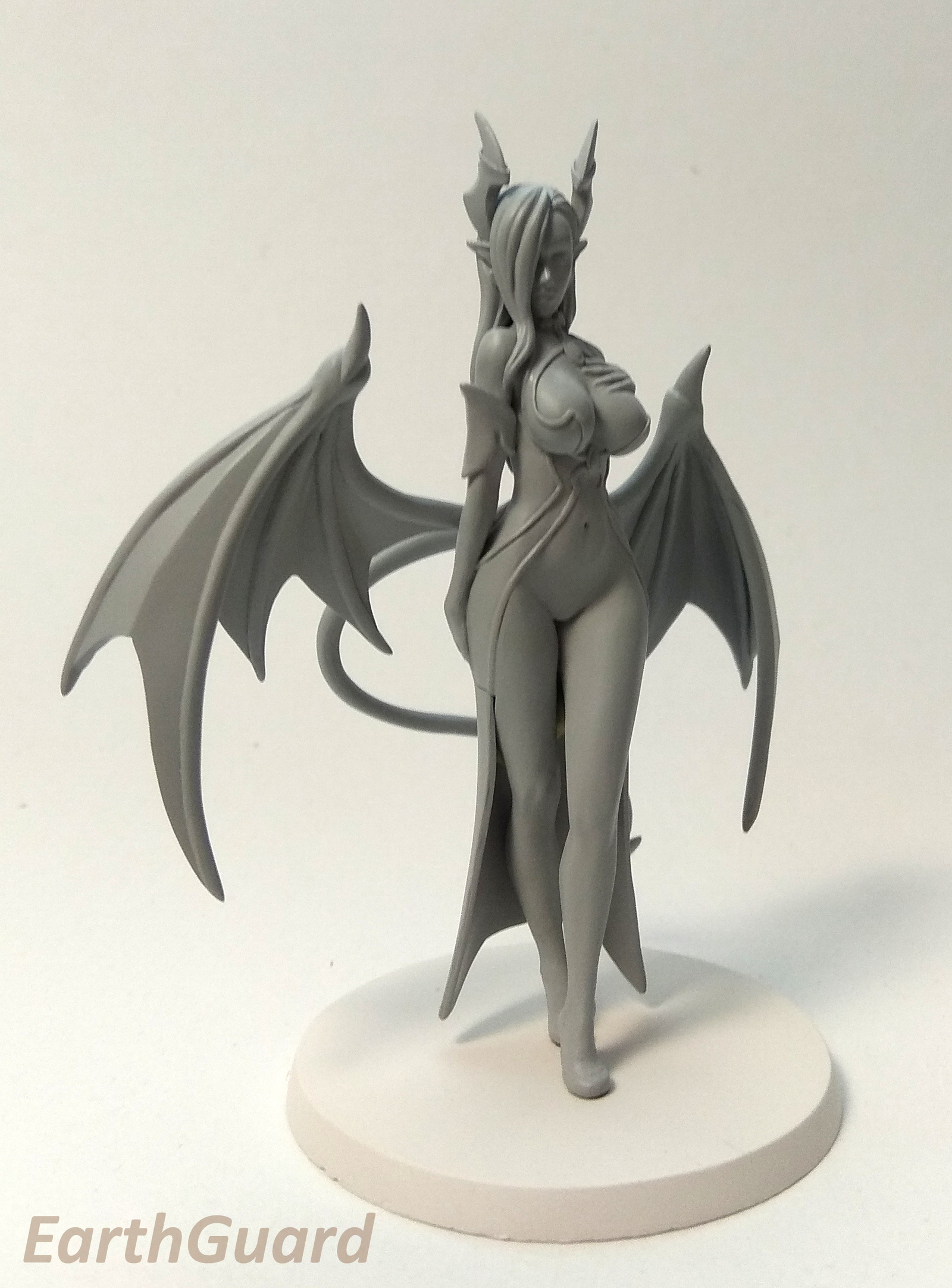 Adeline succubus - My, Needlework without process, Longpost, Succubus, Demon, Monster girl, Miniature, Figurine, Creation, Figurines