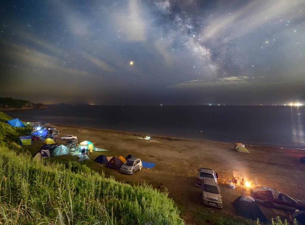 seaside beach - Vladivostok, Astro, Stars, Night, Sea, Beach, My