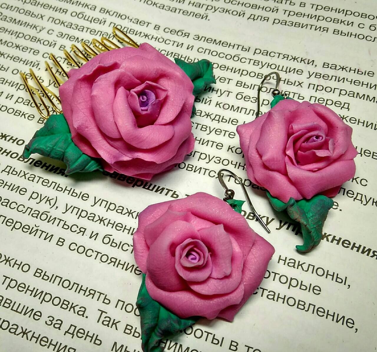 clay flowers - My, Polymer clay, Flowers, Decoration, Needlework without process, Longpost