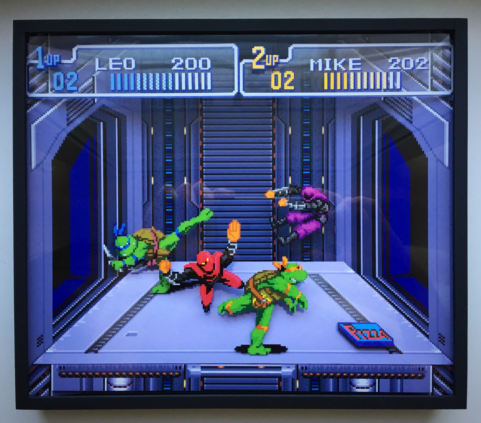 Diorama by TMNT(snes) - My, Diorama, Handmade, With your own hands, Teenage Mutant Ninja Turtles, SNES, Turtle, Dendy, Longpost