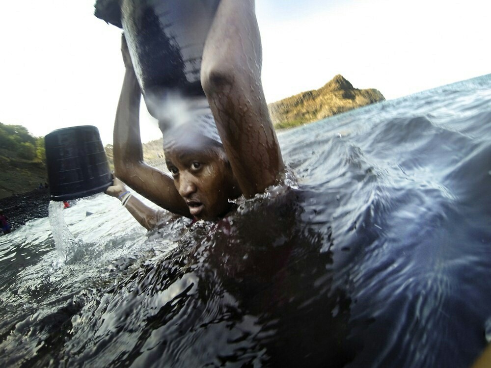 Sand thieves in Cape Verde - , Female, Sand, Work, Mother of many children, Sea, Theft, Longpost, Women, Theft