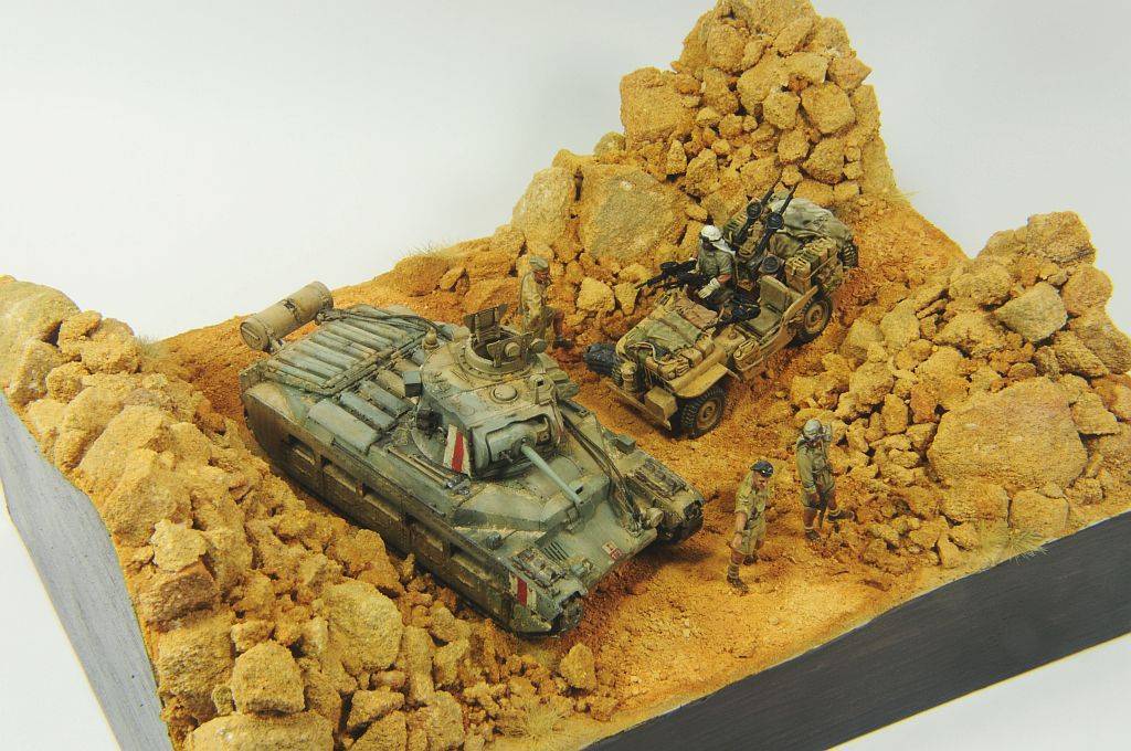 desert rats - Modeling, Stand modeling, The Second World War, Longpost