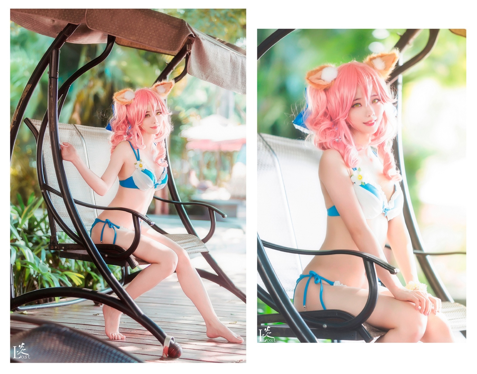 Tamamo-no-Mae - NSFW, Anime, Cosplay, Fate, Fate grand order, Tamamo no mae, Longpost, Tail, Strawberry