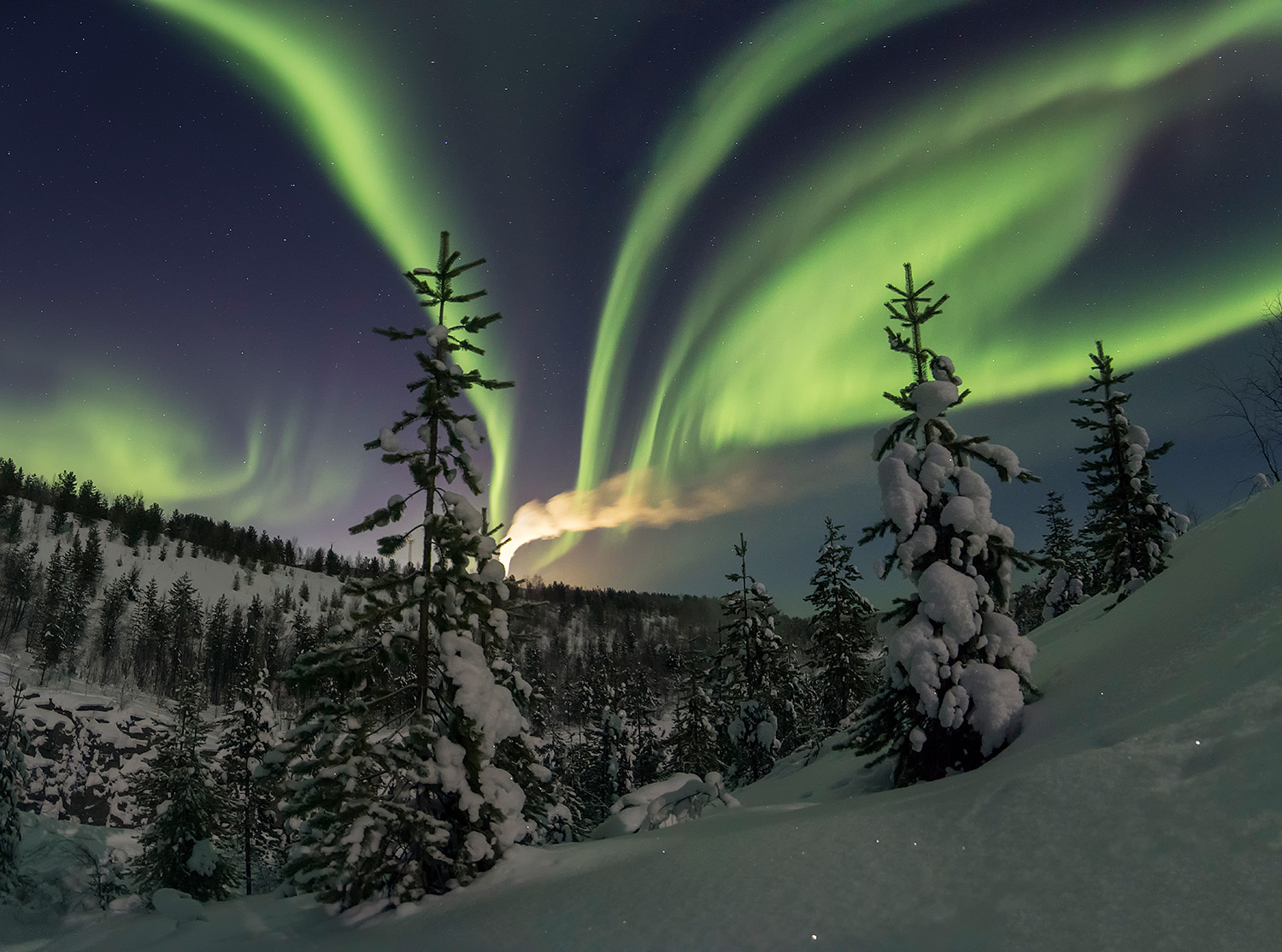 Polar Lights - My, Landscape, Nature, Kola Peninsula, Barents Sea, Longpost, Polar Lights, The photo