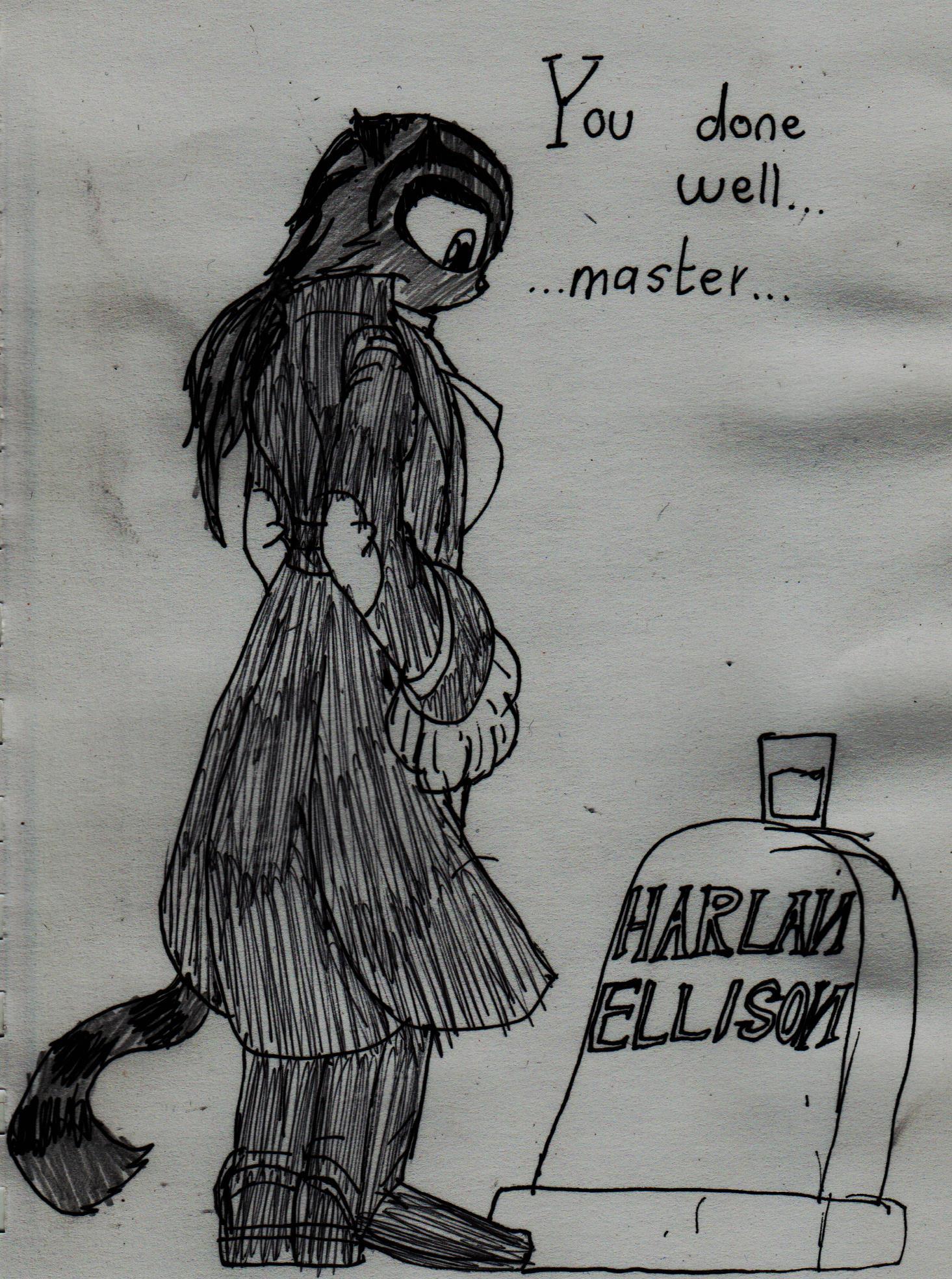 Harlan Ellison - The gloomy Lewis Carroll of the 20th century - My, Harlan Allison, Fantasy, Sketch, Death, Why?, Longpost, , 