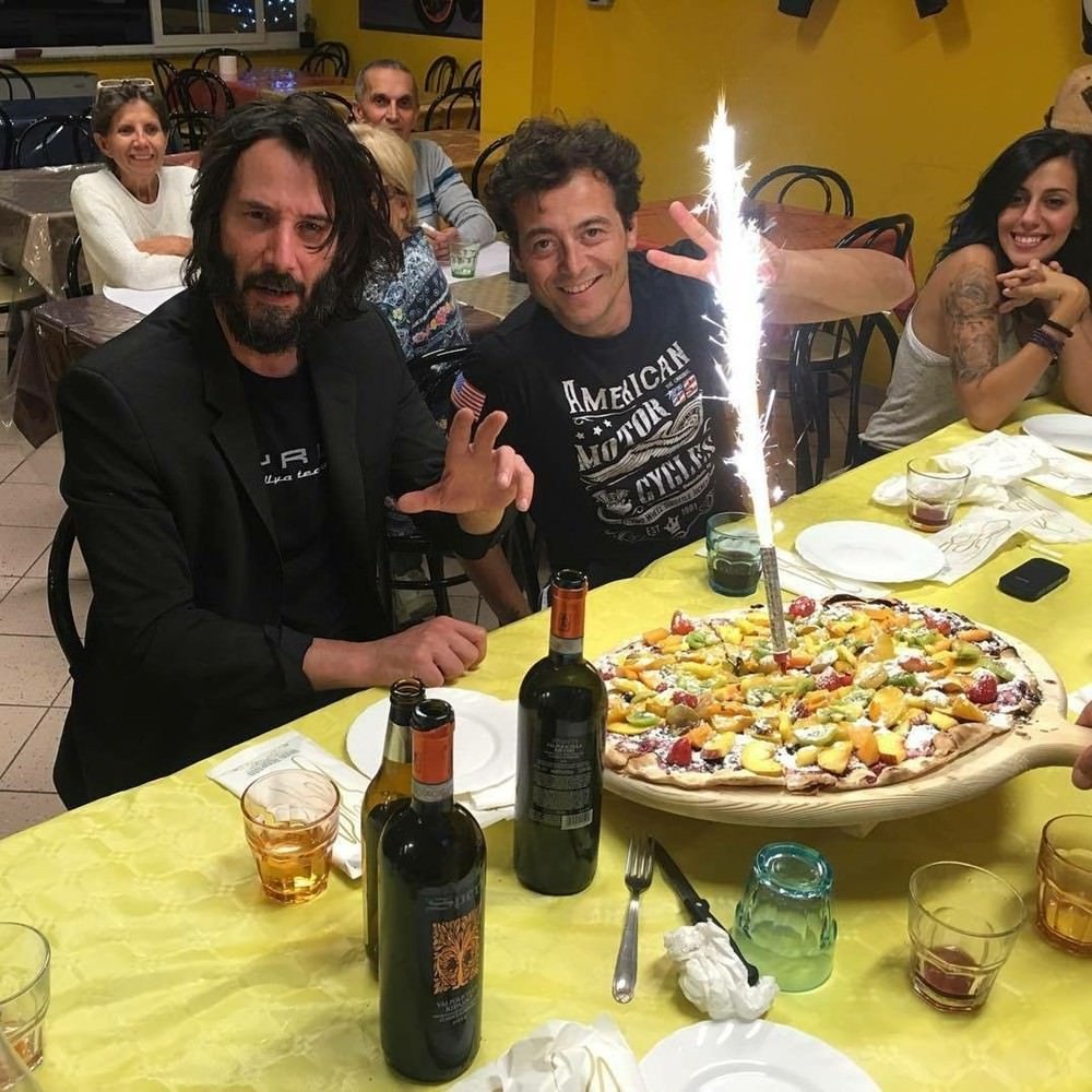 The most common Italian birthday cake - The photo, Cafe, Food, Cake, Pizza, Italy, Keanu Reeves, Reddit