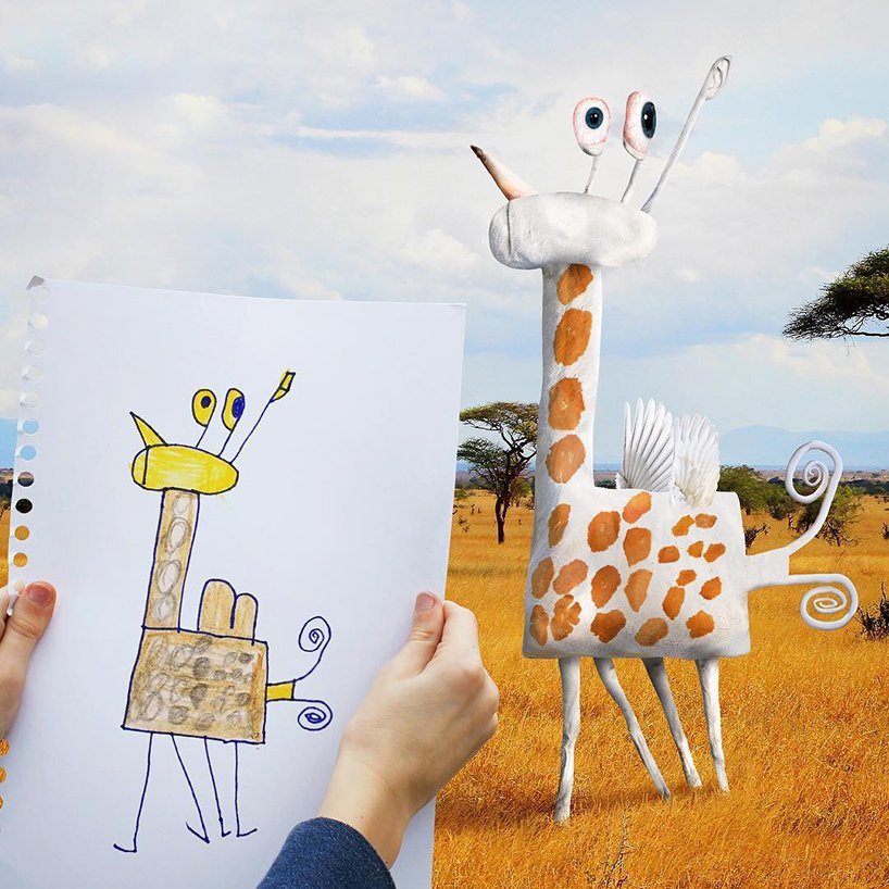 What would the world look like if children's drawings were real? - Images, Longpost, Fun, Creation, Photoshop