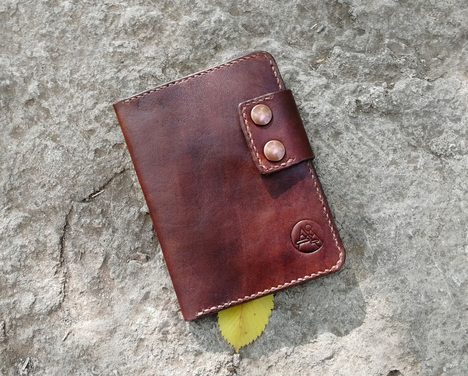 Fancy leather wallet - My, Needlework without process, Handmade, Leather craft, Natural leather, Longpost