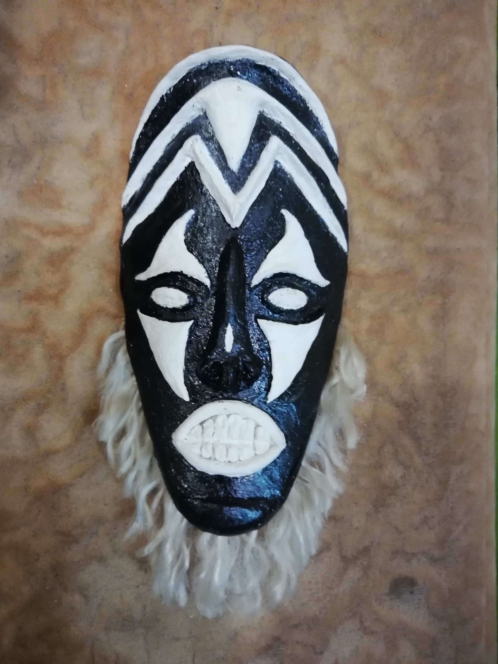 African idol made of polymer clay - My, Polymer clay, Africa, Craft, Лепка, Handmade, Idol, Longpost