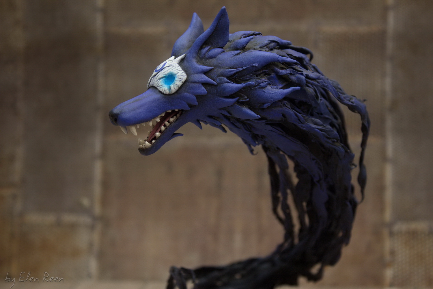 Kindred (League of Legends) - velvet plastic figure - My, Needlework with process, League of legends, Kindred, Figurine, Лепка, Handmade, Velvet plastic, , Video, Longpost, Figurines