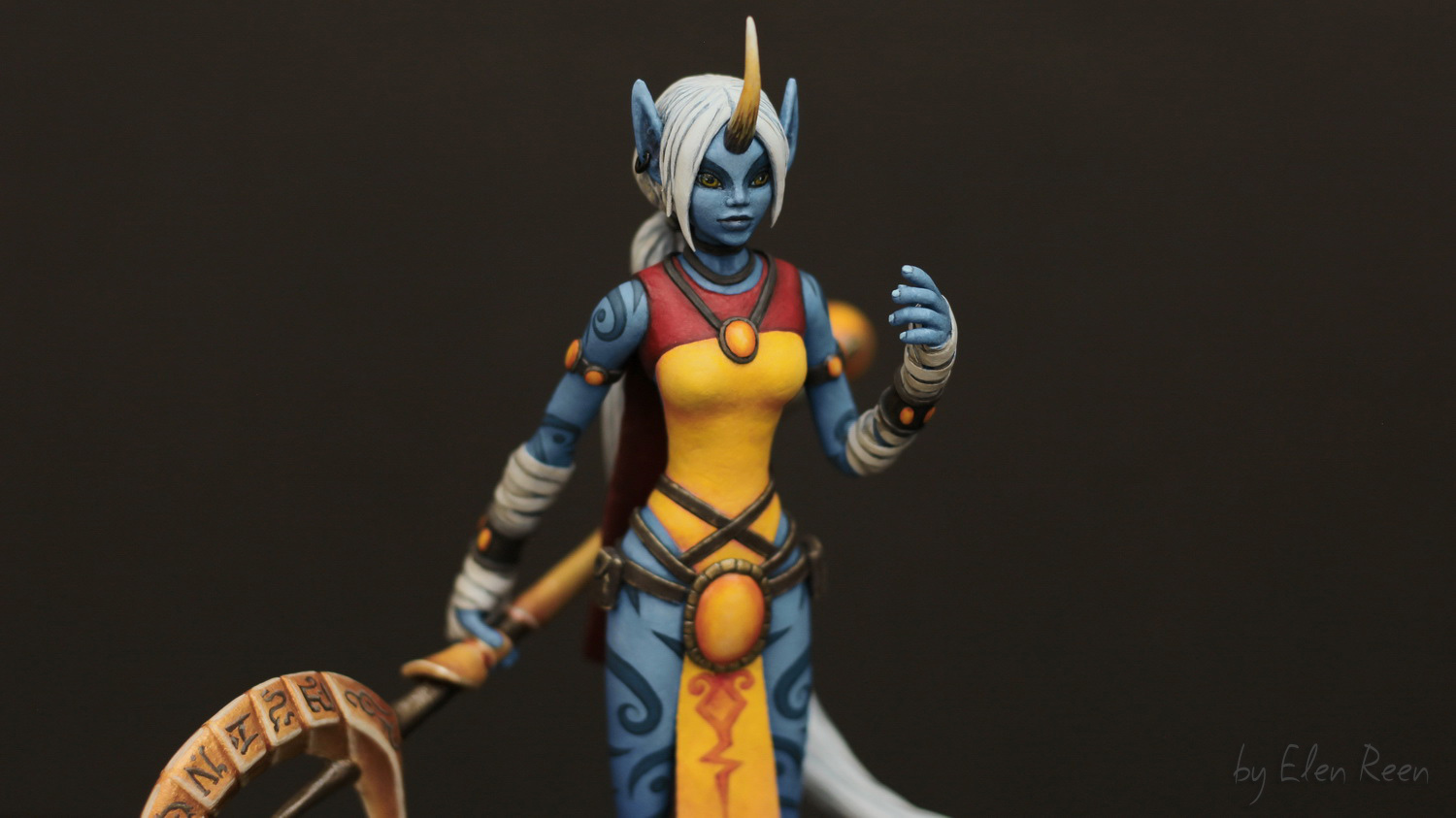 Velvet plastic figure of Soraka (League Of Legends) (Part 2) - My, Needlework without process, Figurine, Soraka, League of legends, Handmade, Velvet plastic, , Handmade, Longpost, Figurines