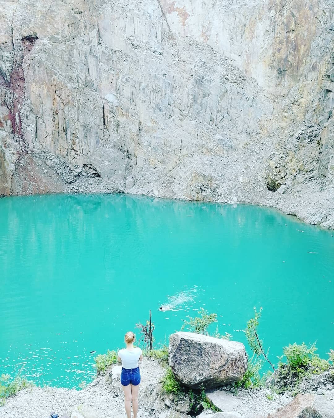 turquoise lake - My, beauty, The nature of Russia, Lake, Longpost