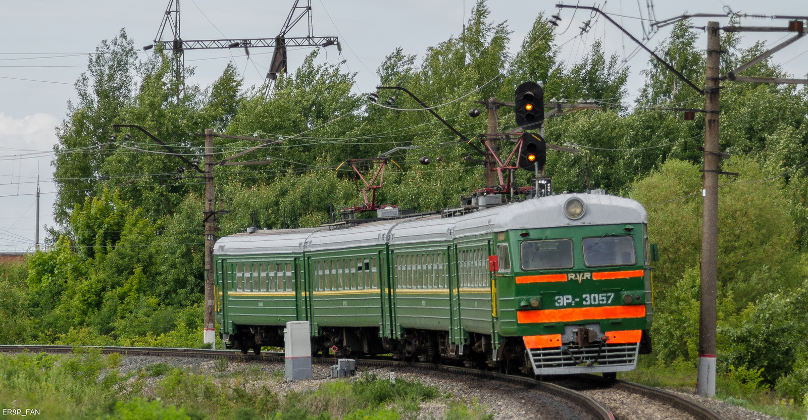 Novomoskovsk ring - My, Novomoskovsk, Russian Railways, Train, Rarity, Er2, Railway, Longpost