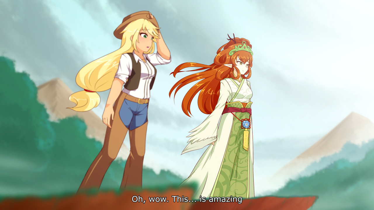 beautiful view - My little pony, Humanization, Applejack, Autumn blaze, Jonfawkes, MLP Season 8