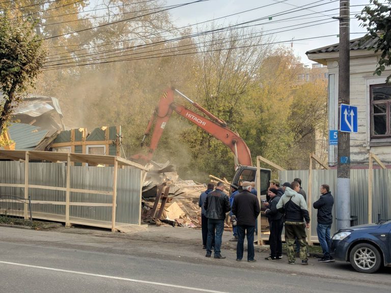 In Kaluga, the Yakovlev house was demolished - a beautiful wooden building built in 1910. - Legacy, Demolition, Longpost