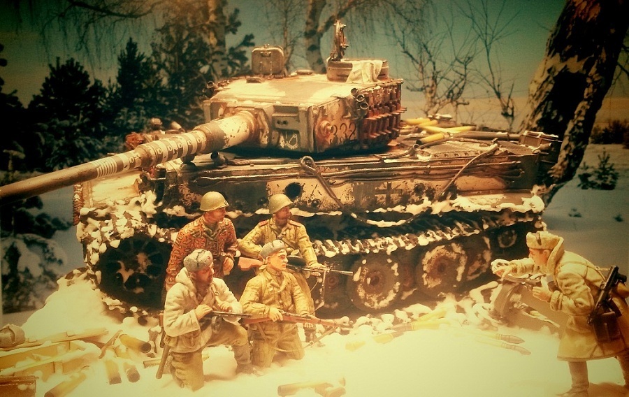 tiger killers - Modeling, Stand modeling, The Great Patriotic War, Longpost