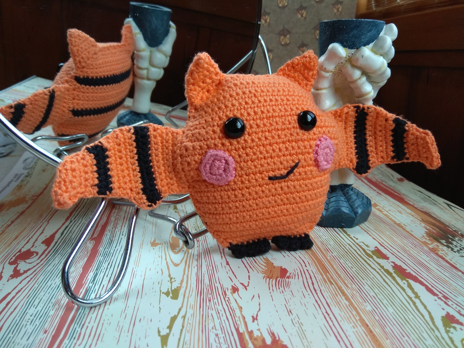 Bat - My, Knitting, Toys, Bat, Tiger, With your own hands, Needlework without process