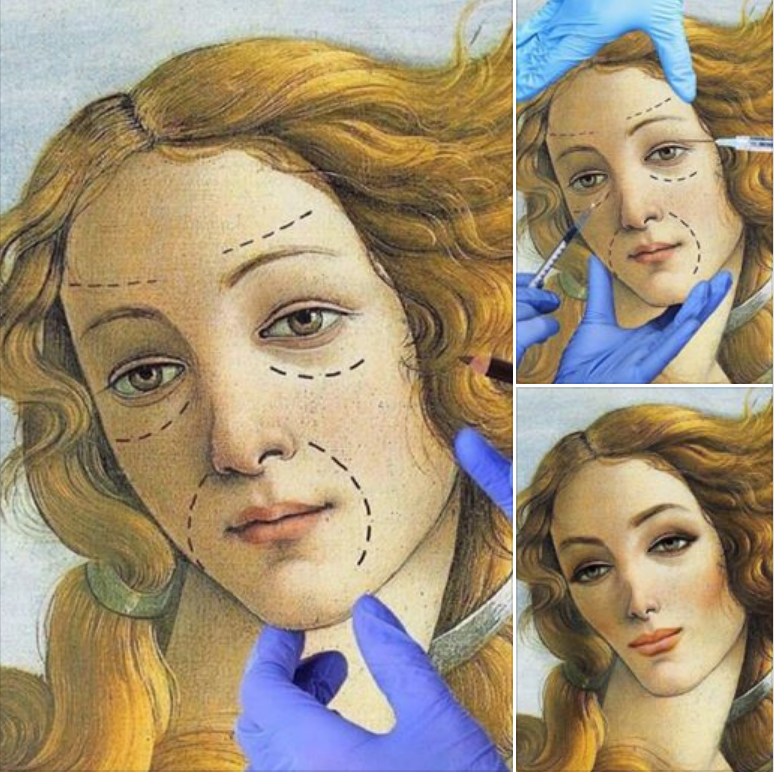 Venus. - Humor, Sandro Botticelli, Venus, Plastic surgery