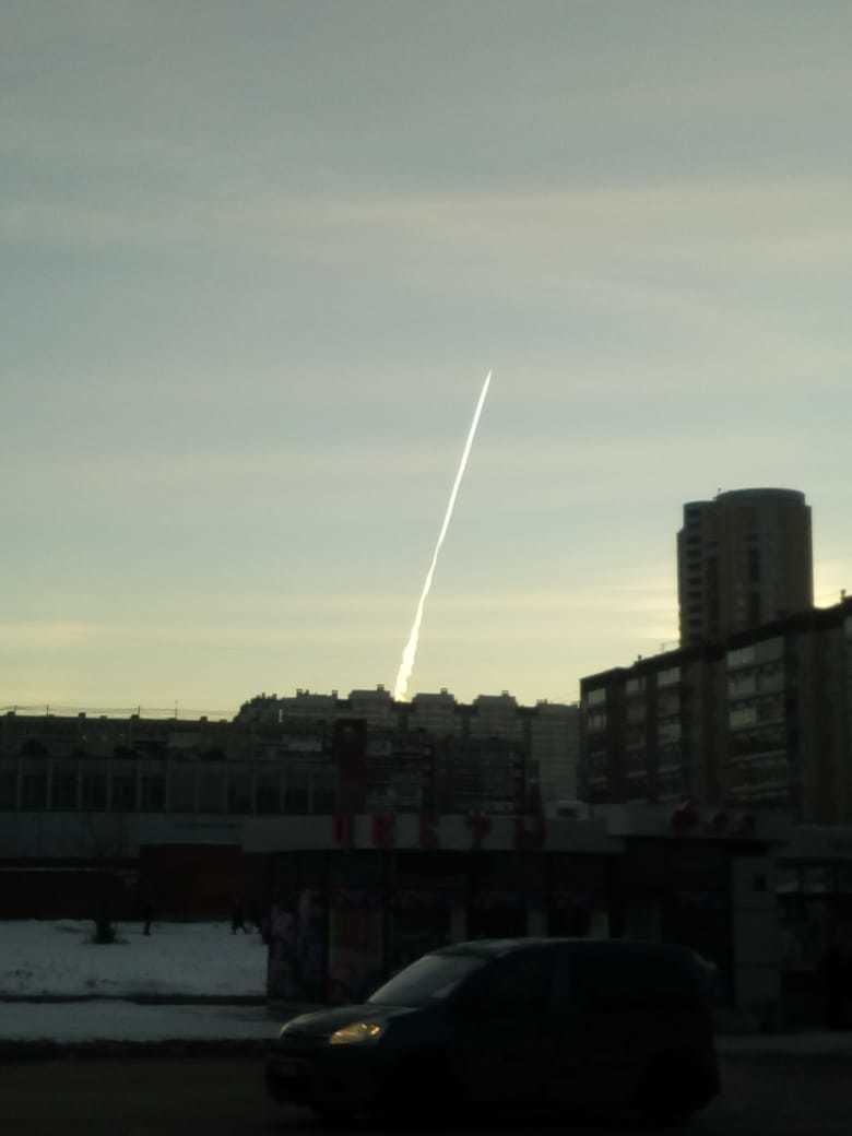 Missile launch? - My, Yekaterinburg, Morning, Inexplicable, Longpost