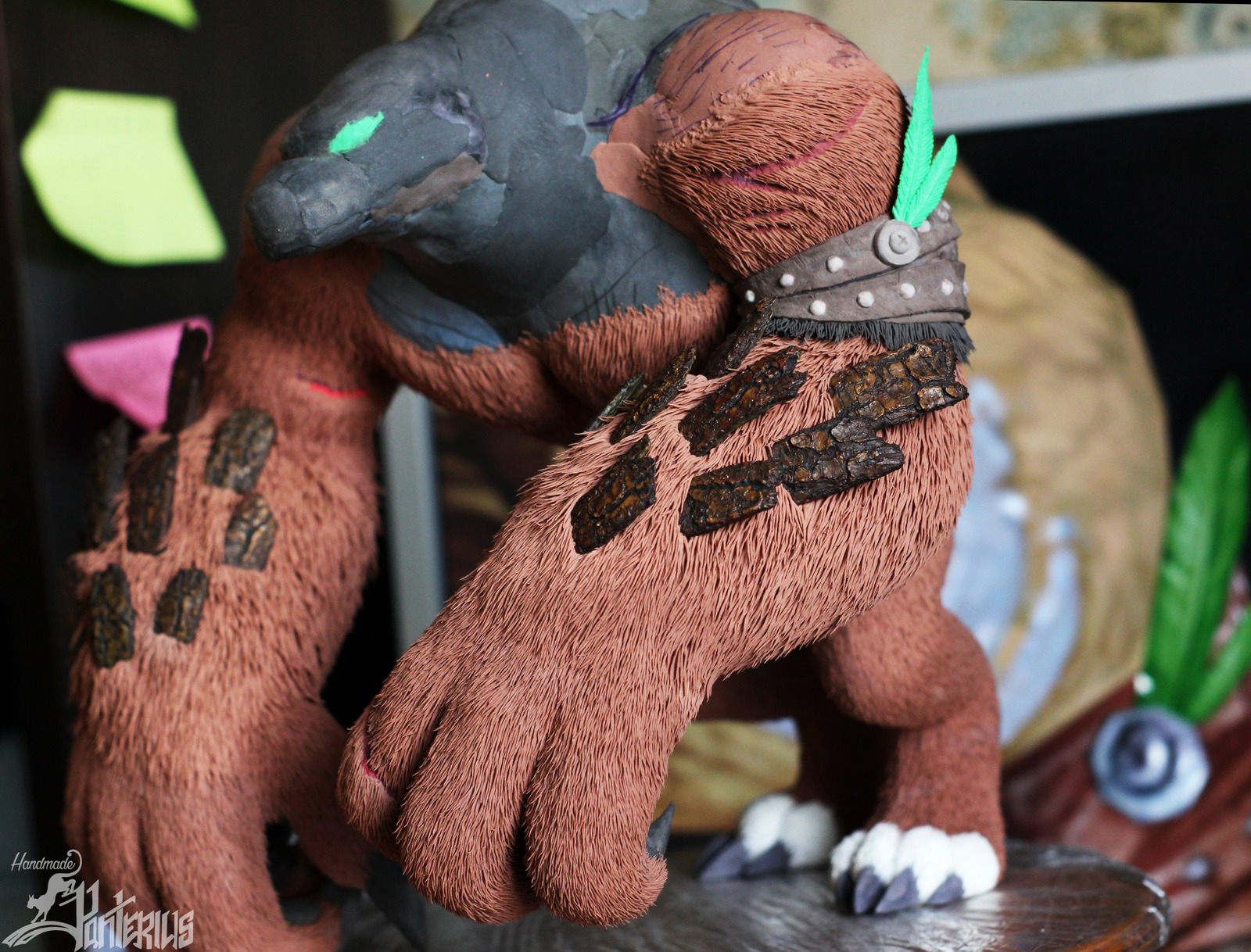 Might of the Grizzled Maw handmade figurine(World of Warcraft) - My, Druid, Wow, World of warcraft, Figurine, Handmade, The Bears, Warcraft, Longpost, Figurines