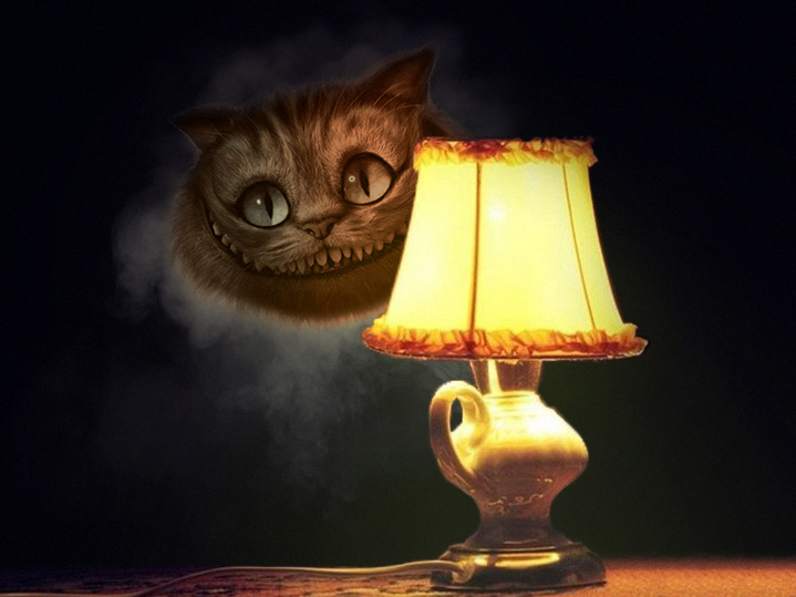 Cat lamps to choose from - My, Garfield, Barking, Puss in Boots, Cat with lamp, Cheshire Cat, Photoshop, Photoshop master, Longpost, cat