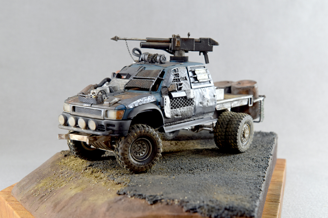 Miniature based on the movie Mad Max (Mad Max) - Crazy Max, Diorama, Miniature, Car modeling, Longpost