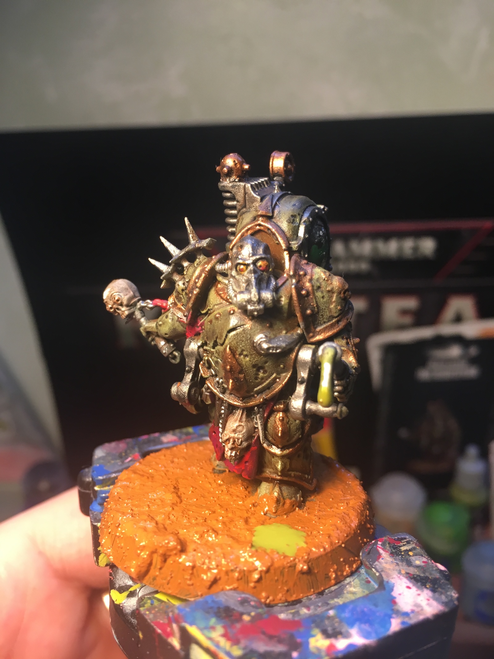 Rotbearer - My, Warhammer 40k, Painting miniatures, Death guard, Longpost