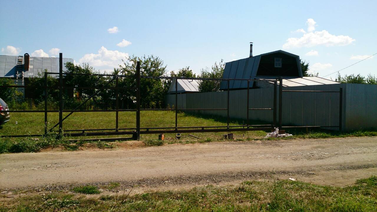 How I made sliding gates ... Yaksel's scheme - My, Sliding gates, , all by myself, Longpost