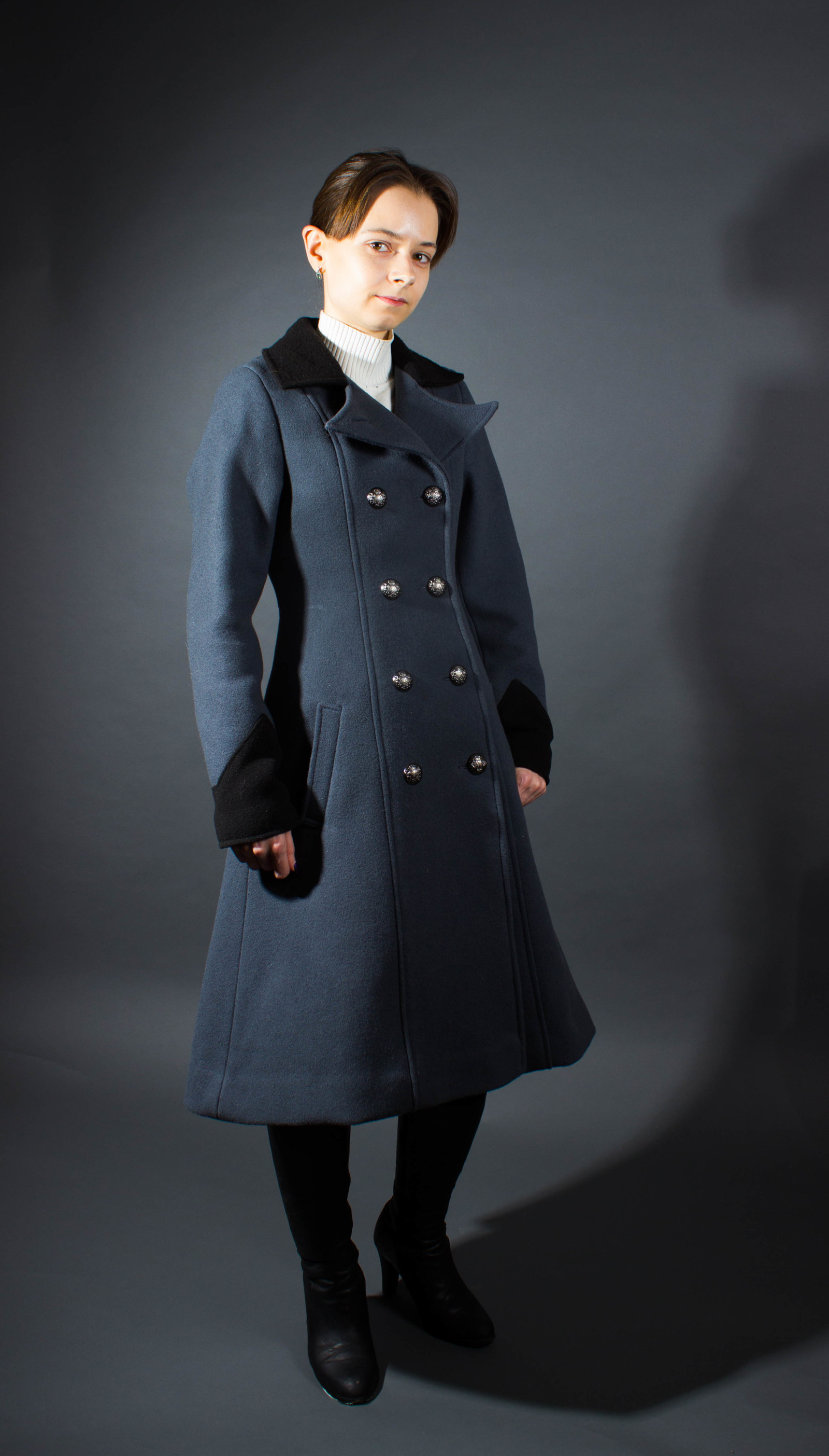 Minicoat - My, Scaffold, Needlework without process, Longpost, Costume, Cloth, Coat, Overcoat, Military