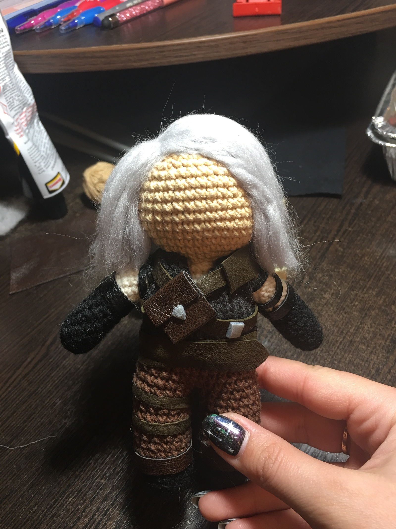 Birth of Geralt of Rivia - My, Witcher, Geralt of Rivia, The Witcher 3: Wild Hunt, Amigurumi, Longpost, Needlework