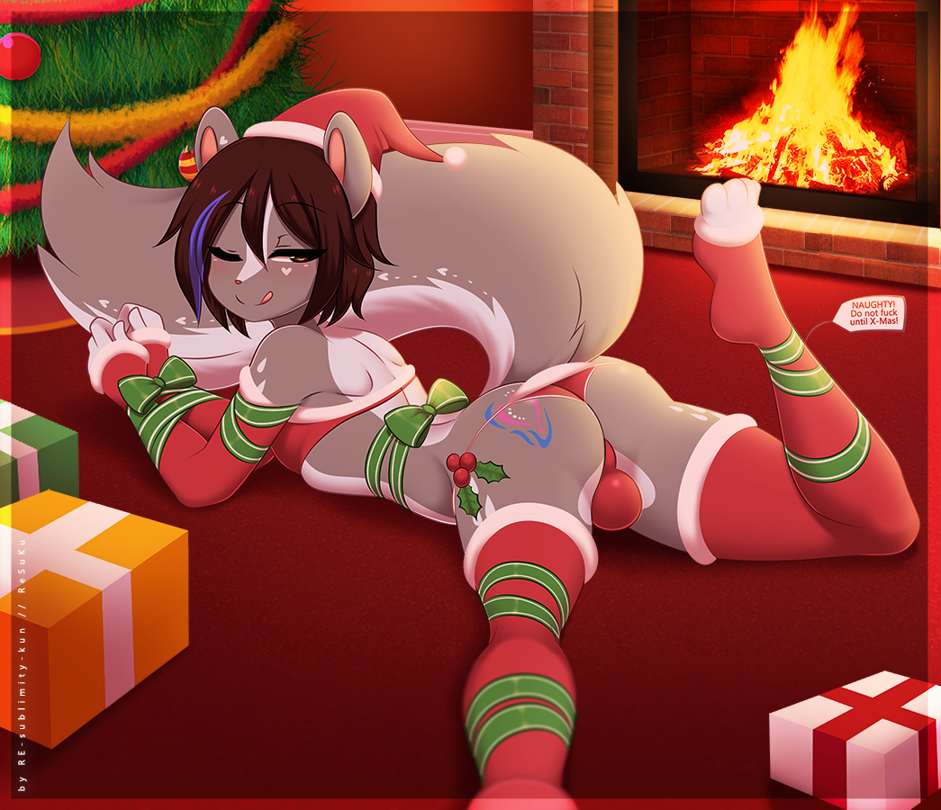 The best Christmas present - Its a trap!, Furry art, Furry trap, Art, Re-Sublimity-Kun, Furry