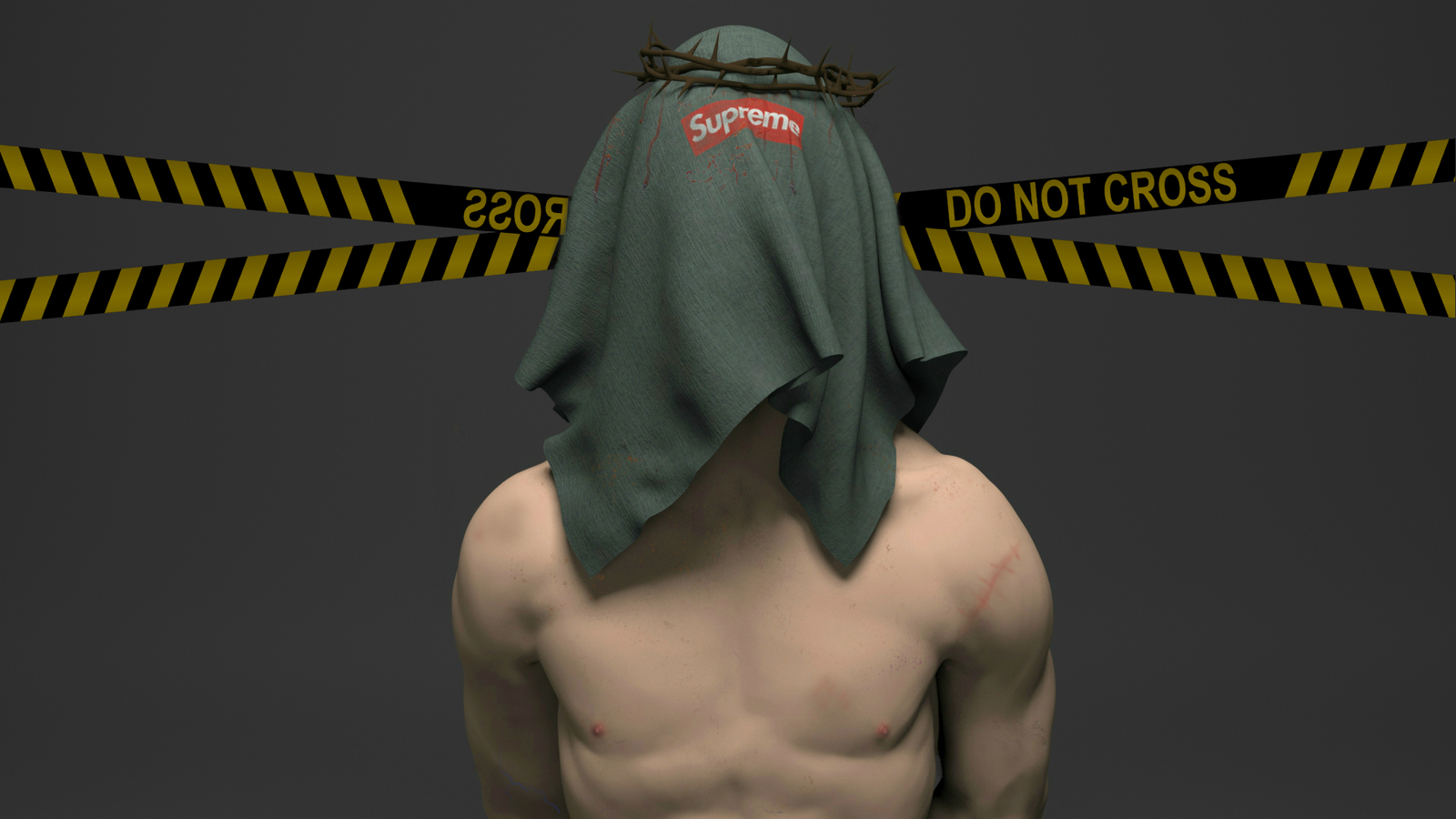 Blinded by the brand - My, Supreme, 3DS max, Coronarender, Corona render