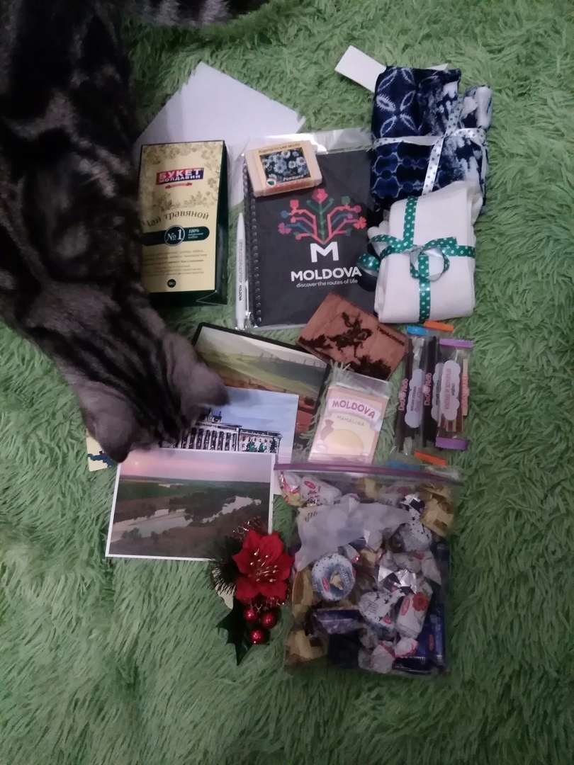 Gift from Secret Santa from Moldova! - My, Secret Santa, Tomsk, Moldova, Longpost, Gift exchange, Gift exchange report