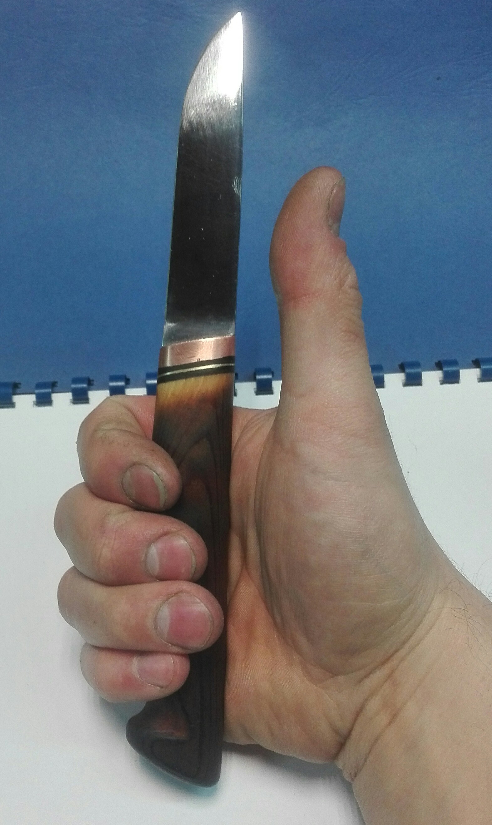 Finnish type knife - My, Knife, With your own hands, Longpost