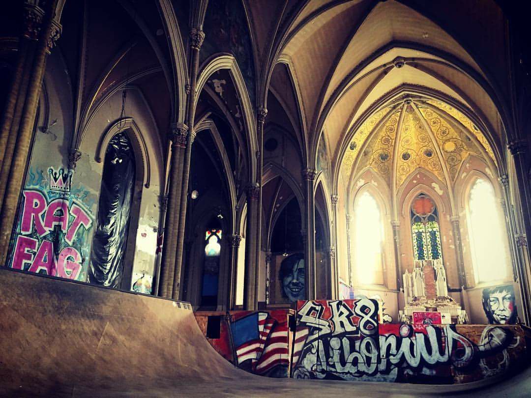 Skatepark in a former church. - Skate park, Spirituality, USA, Longpost