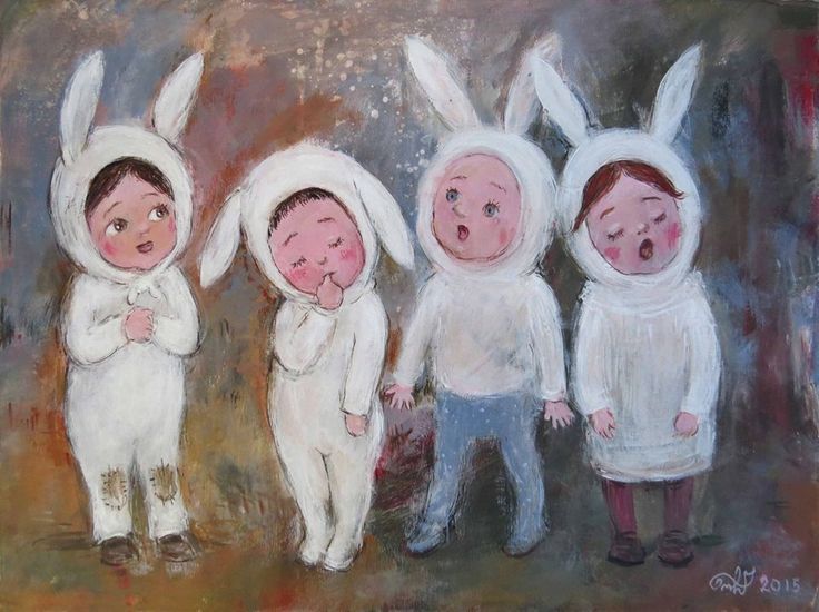 The warmth of childhood memories - Childhood, New Year, Painting, , Childhood memories, Longpost