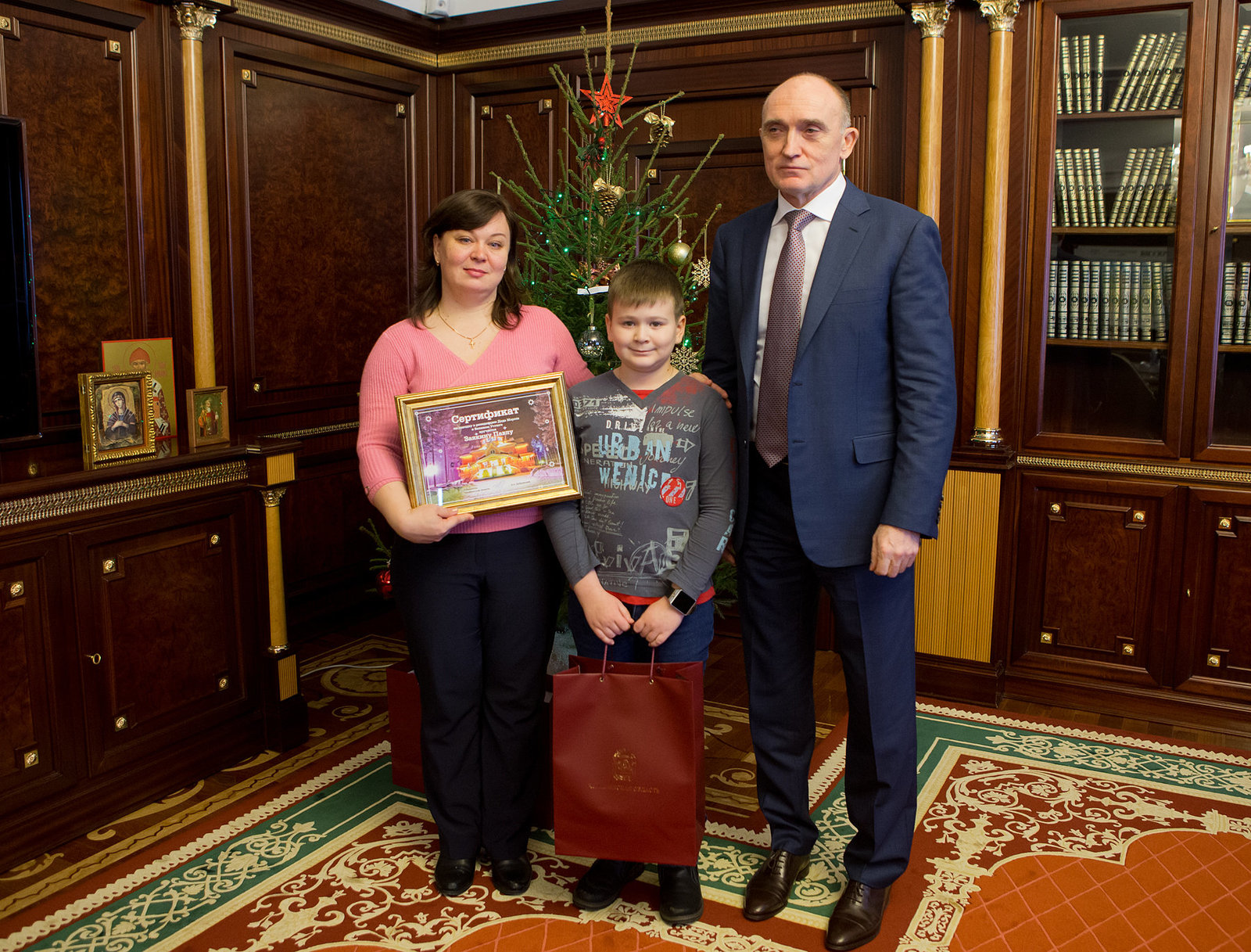 Chelyabinsk governor gave a schoolboy a trip to Santa Claus - Southern Urals, news, New Year, Positive, The governor, , Longpost, Presents