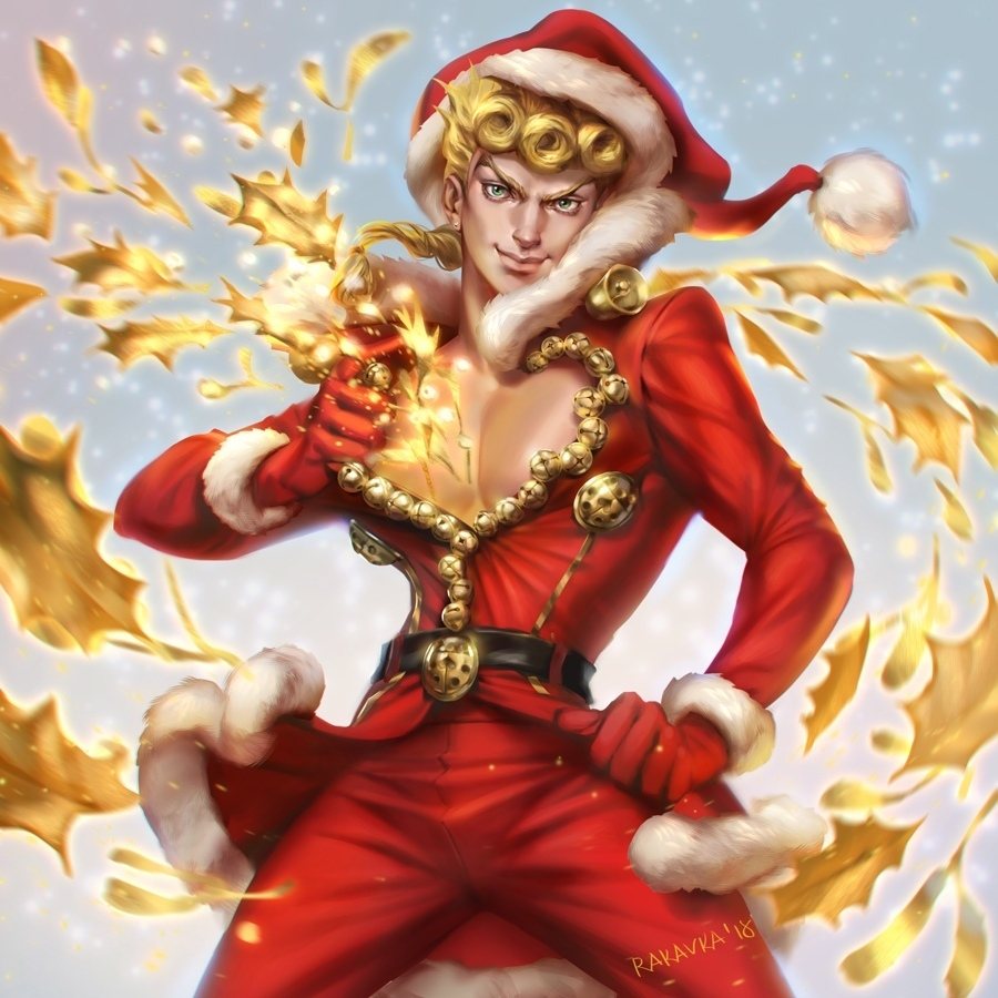 Golden New Year - Jojos bizarre adventure, Giorno Giovanna, Anime art, Anime, Art, New Year