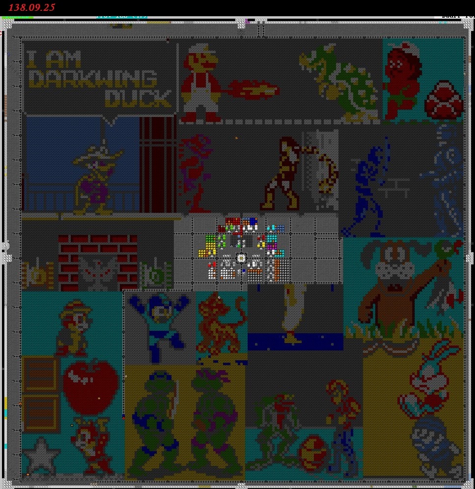 How I built pixel art in Dwarf Fortress. Part 8: final interference. - My, Dwarf fortress, Leitstream, Computer games, Mat, Longpost, Images