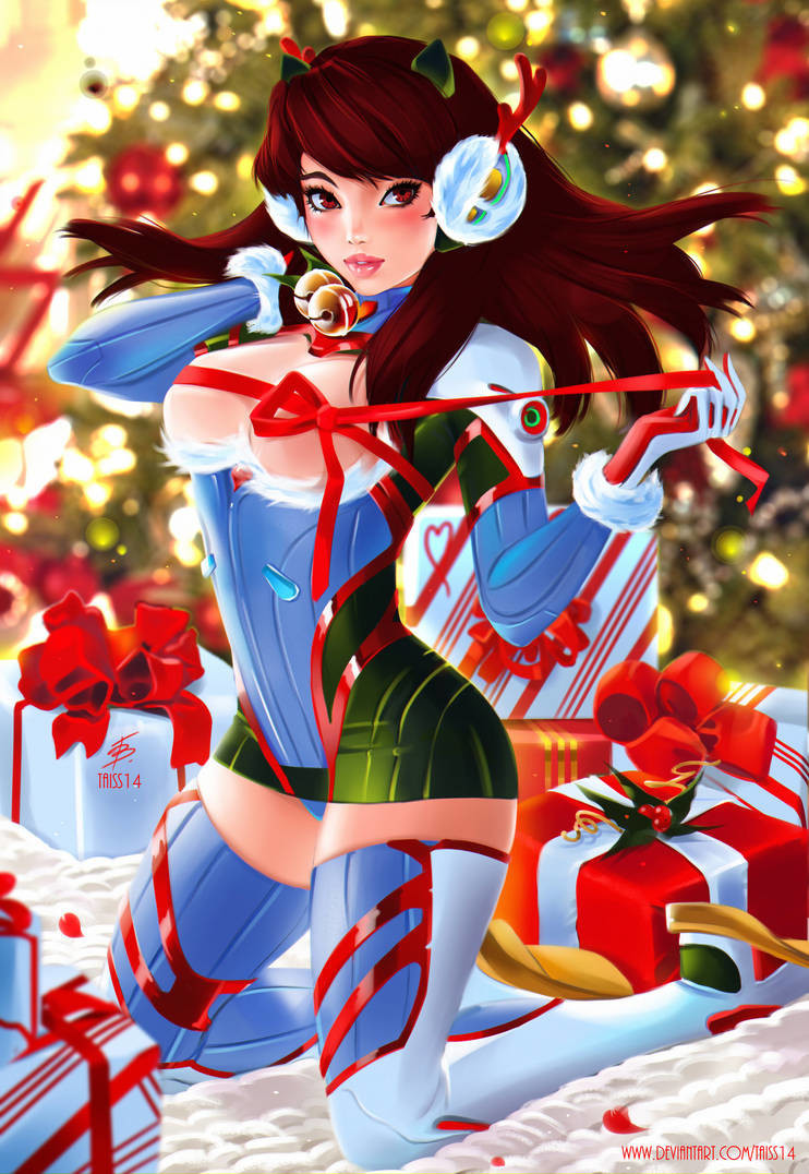 Gift. - NSFW, Overwatch, Dva, Art, Taiss14