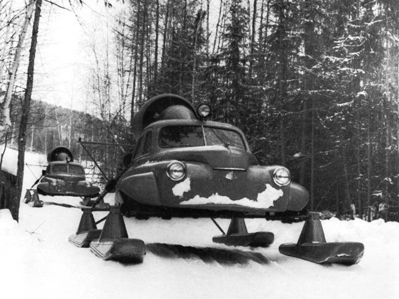 GAZ M-20 Victory Snowmobile Sever - Sled, Gas, Gaz M-20 Pobeda, Snowmobile, The photo