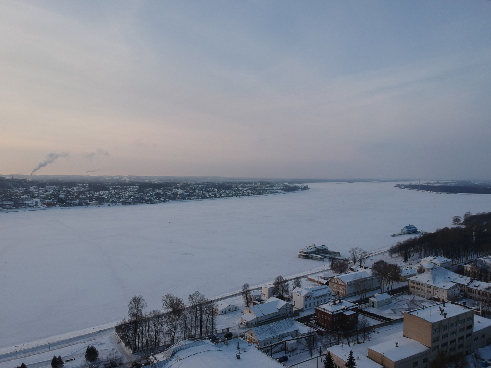 Кострома и Ярославль с воздуха - Моё, Ярославль, Кострома, Ярославль и Кострома, Дрон, Квадрокоптер, Россия, Зима, Длиннопост