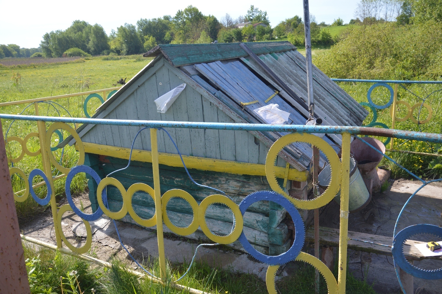 The villagers restored the ancient well Shiroka Krinitsa - My, Well, Pie in the sky, , , , Repair, , , Longpost